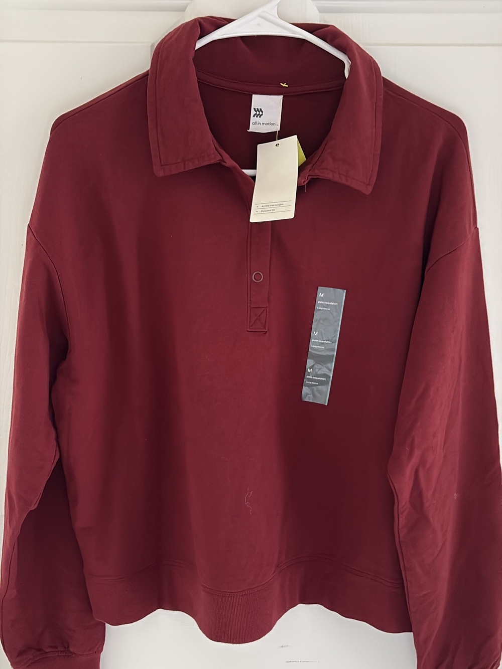 all in motion Long-Sleeve Polo Sweatshirt